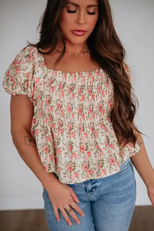 Malinda Floral Top - POL Clothing