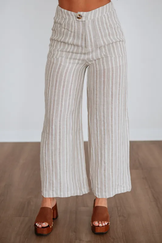 Katera Linen Pants - Miou Muse