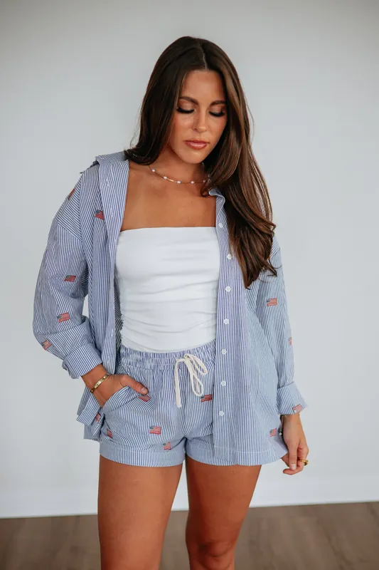 Stars & Stripes Top - Sunday Edition