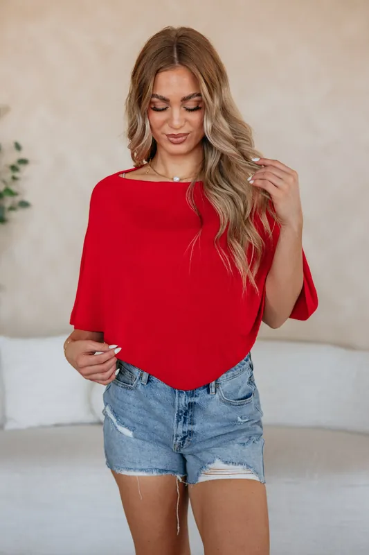 Kaydra Poncho Top - Sunday Edition