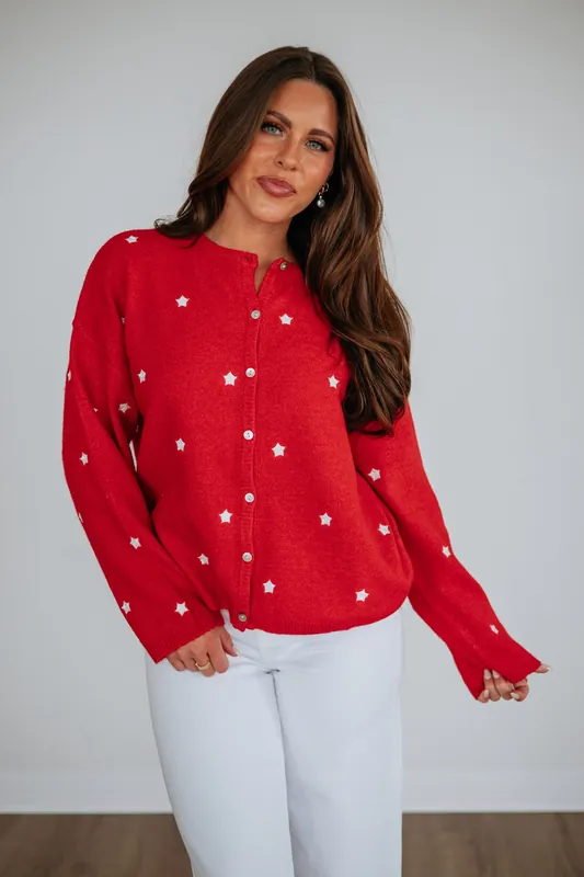 Star Spangled Cardigan - Le Lis