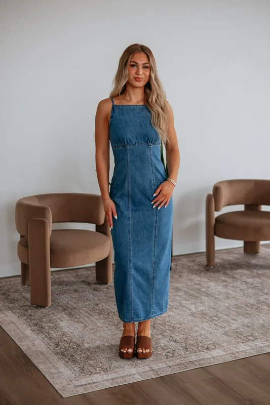 Jude Denim Dress - Miou Muse