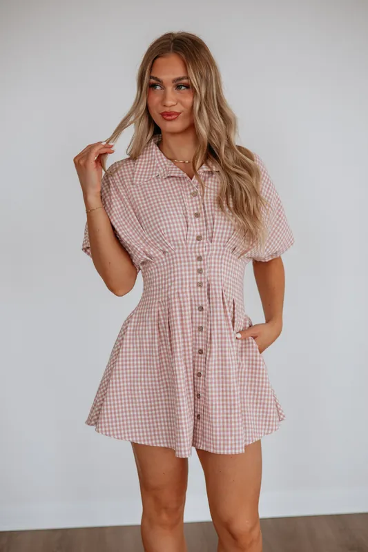 Maylee Gingham Dress - Miou Muse