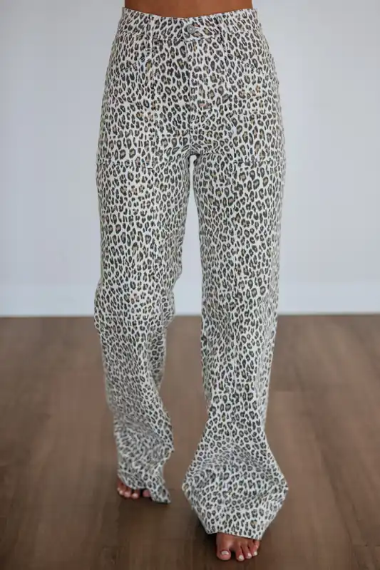 Happi Hidden Jeans - Leopard