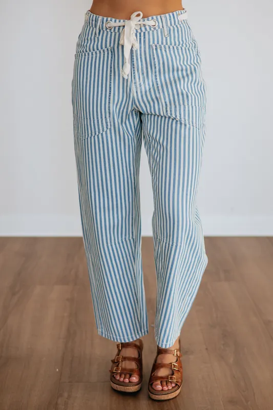 Linden Striped Pants - Miou Muse