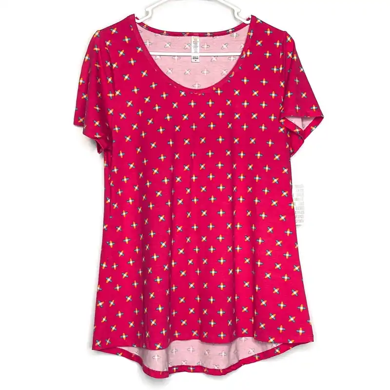 LuLaRoe Womens M Pink ‘Jacks’ Classic T S/s Top NWT