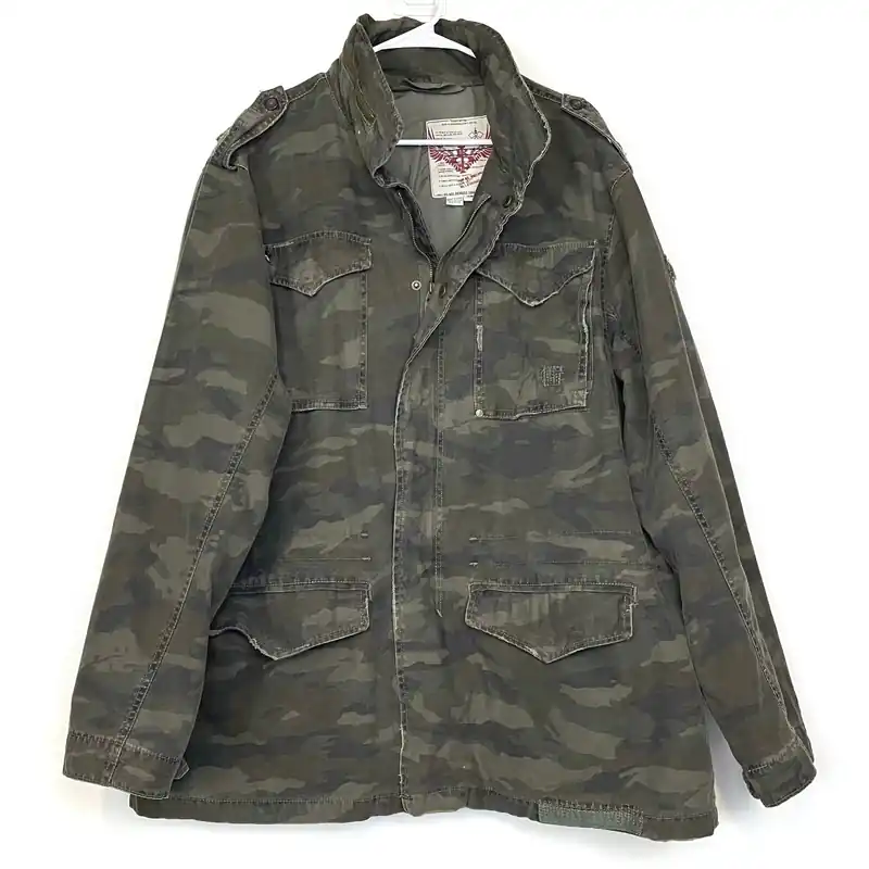 Rugged Iron Industries Mens Size XL Camouflage Field Jacket Pre-Owned