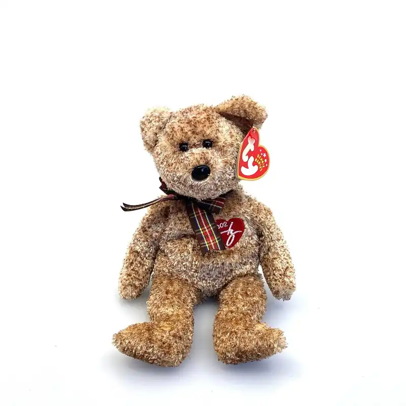 Ty Original Beanie Babies 2002 Signature Bear Plush Toy - Vintage