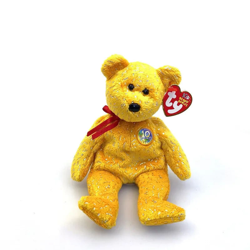 Ty Original Beanie Babies Decade the Bear Plush Toy - Vintage