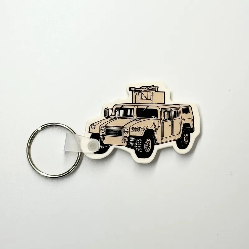 ‘M1097A1 UP-ARMORED HHV AM General’ Keychain Key Ring Rubber Pre-Owned