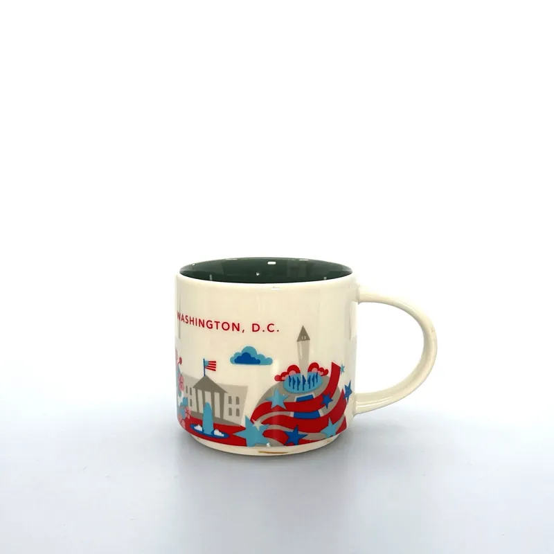 2015 Starbucks Washington D.C. YOU ARE HERE Coffee Mug 14 fl oz Collectors Cup Pre-Owned