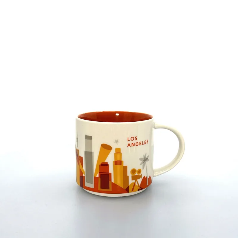 2017 Starbucks Los Angeles YOU ARE HERE Coffee Mug 14 fl oz Collectors Cup Pre-Owned