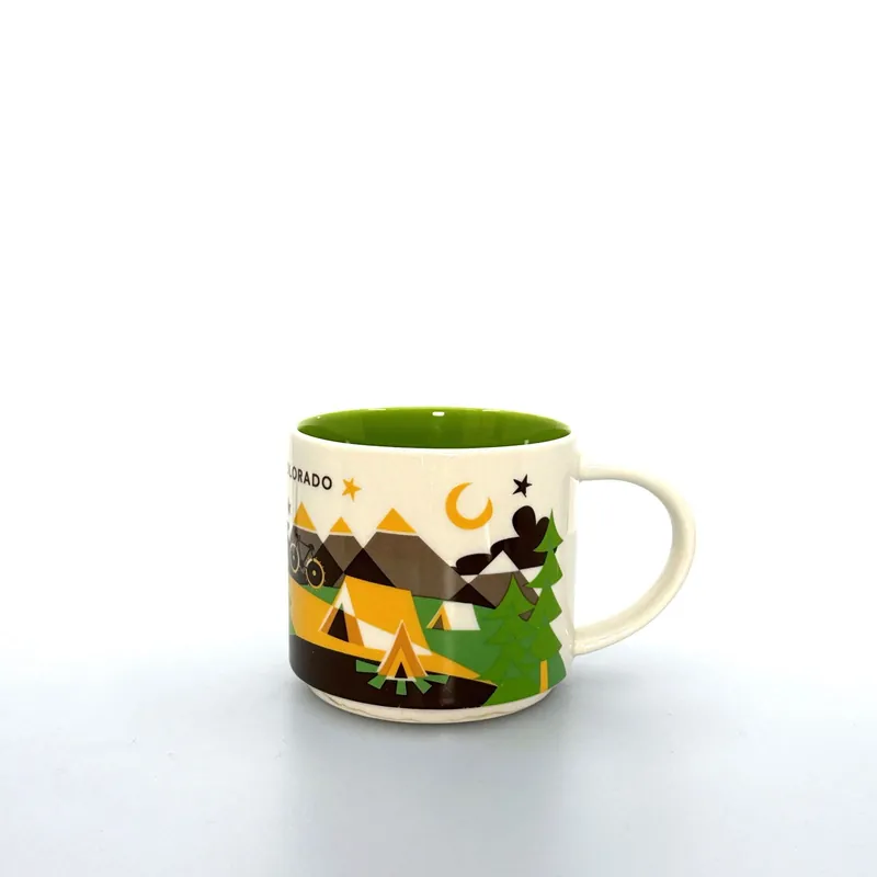 2013 Starbucks Colorado YOU ARE HERE Coffee Mug 14 fl oz Collectors Cup Pre-Owned