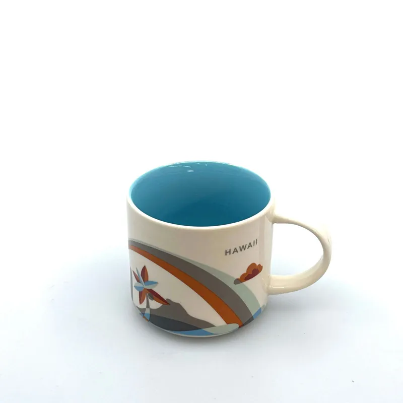 2018 Starbucks Hawaii YOU ARE HERE Coffee Mug 14 fl oz Collectors Cup Pre-Owned