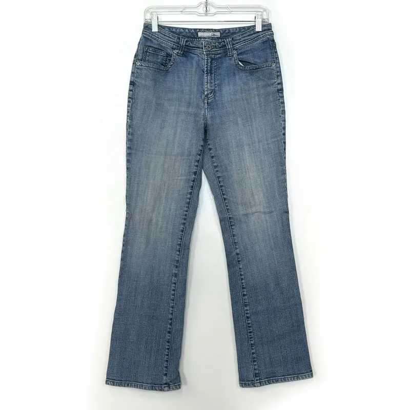 Chicos Platinum Women's Denim Jeans – Pre-Owned, Size 0 Reg, Blue – Casual Essentials for All Seasons