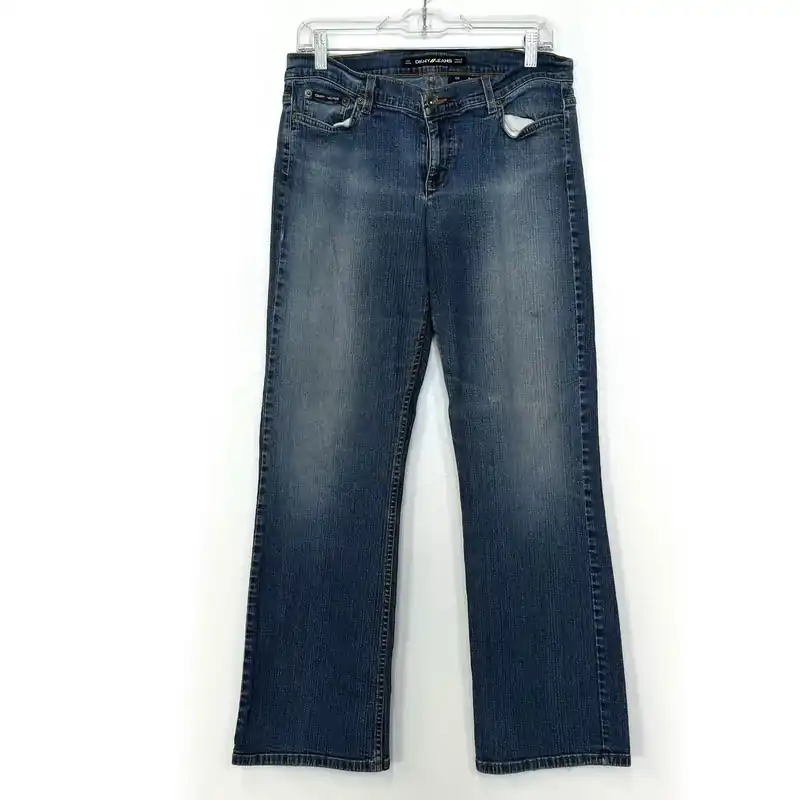 DKNY Womens Denim Jeans ‘So•Low•Lita’ - Pre-Owned Blue Size 10R for Everyday Casual Wear