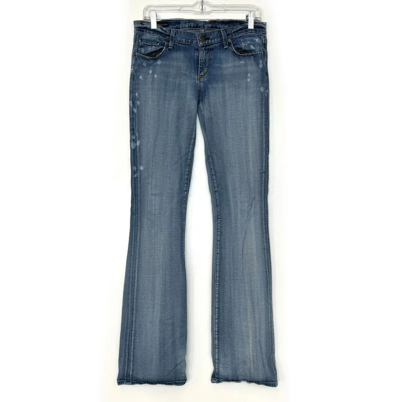 Citizens of Humanity Low Waist Bootcut Kelly Stretch Jeans - Comfortable Fit for Women - Available in Blue - Size 30/34