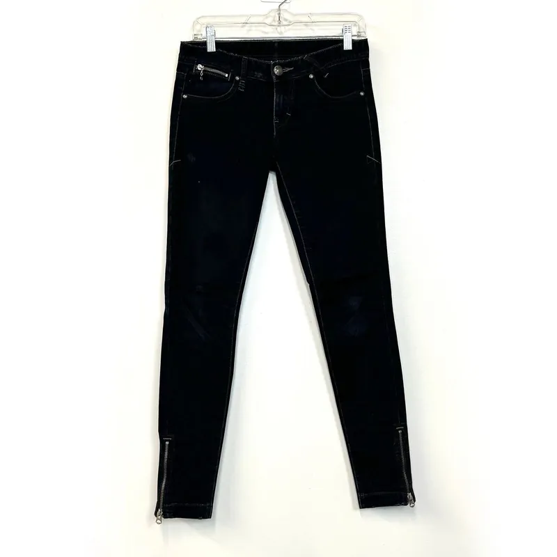 Armani Exchange Women's Skinny Denim Jeans - Pre-Owned Black Size 2 - Perfect for Casual Wear - Available in Various Sizes