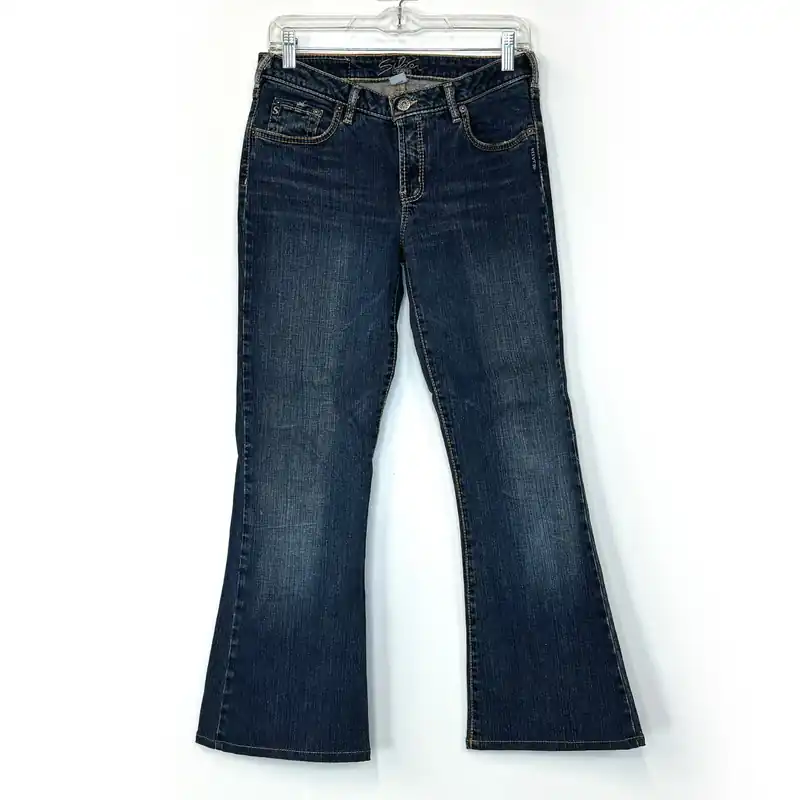 Silver Jeans Suki Mid Slim Boot – Comfortable Fit for Women – Available in Blue – Size 28/33