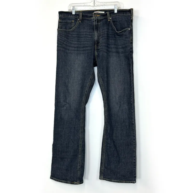 Levi Strauss Signature Mens Bootcut Denim Jeans – Comfortable Fit for Everyday Wear – Perfect for Men – Available in Blue, Size 38/32