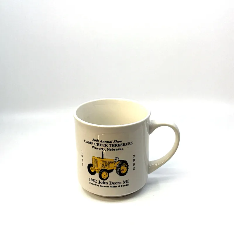 Waverly, NE | 26th Annual Camp Creek Threshers Coffee Mug | Color: White | Size: 12 oz - John Deere