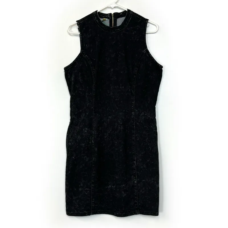 Nikki Minaj | Womens Denim Party Dress | Color: Black | Size: XL | Pre-Owned