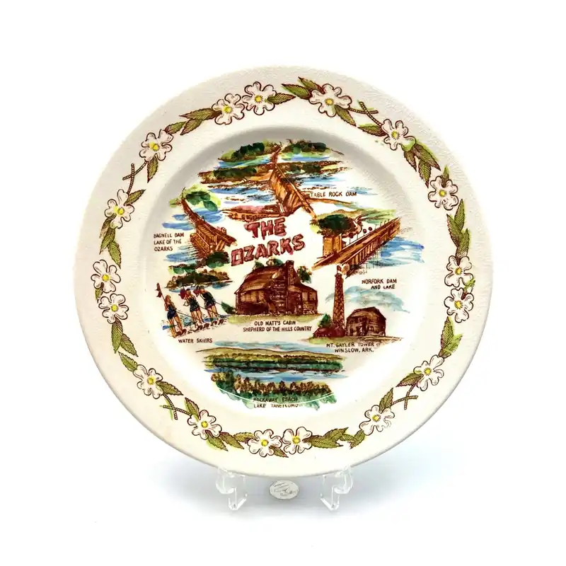 The Ozarks | Landmark Collectible Porceain Plate | 9 in. | Excellent - Fairway