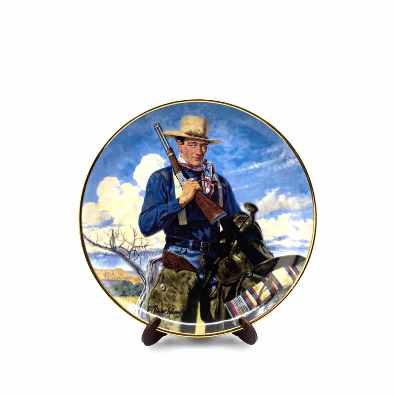 John Wayne | Spirit Of The West | Franklin Mint Collectors Plates Series | 8 in. | EUC - The Franklin Mint