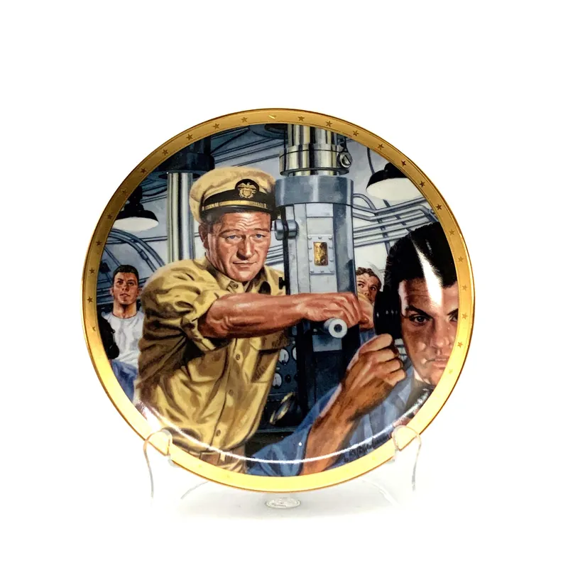 John Wayne | Symbol Of Naval Strength | Franklin Mint Collectors Plates Series | 8 in. - The Franklin Mint
