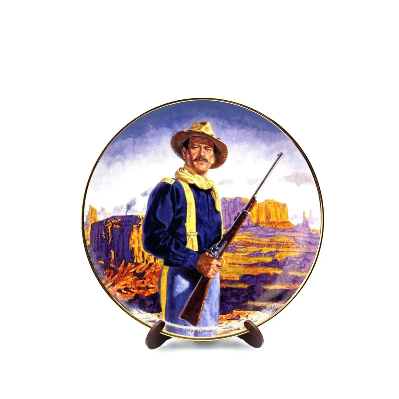 John Wayne | Hero Of The West | Franklin Mint Collectors Plates Series | 8 in. | EUC - The Franklin Mint