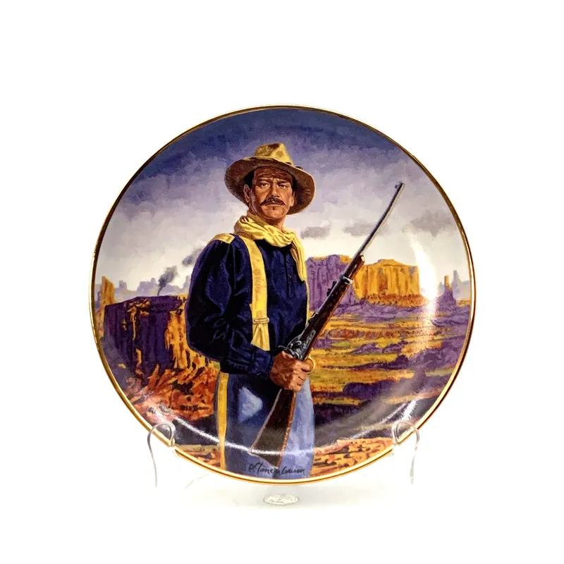 John Wayne | Hero Of The West | Franklin Mint Collectors Plates Series | 8 in. - The Franklin Mint