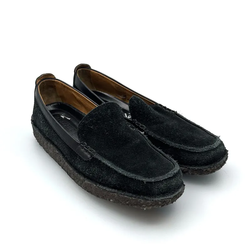 Lands’ End | Venetian Suede Crepe Sole Loafers | Size: 7M | Color: Black | EUC - Lands' End