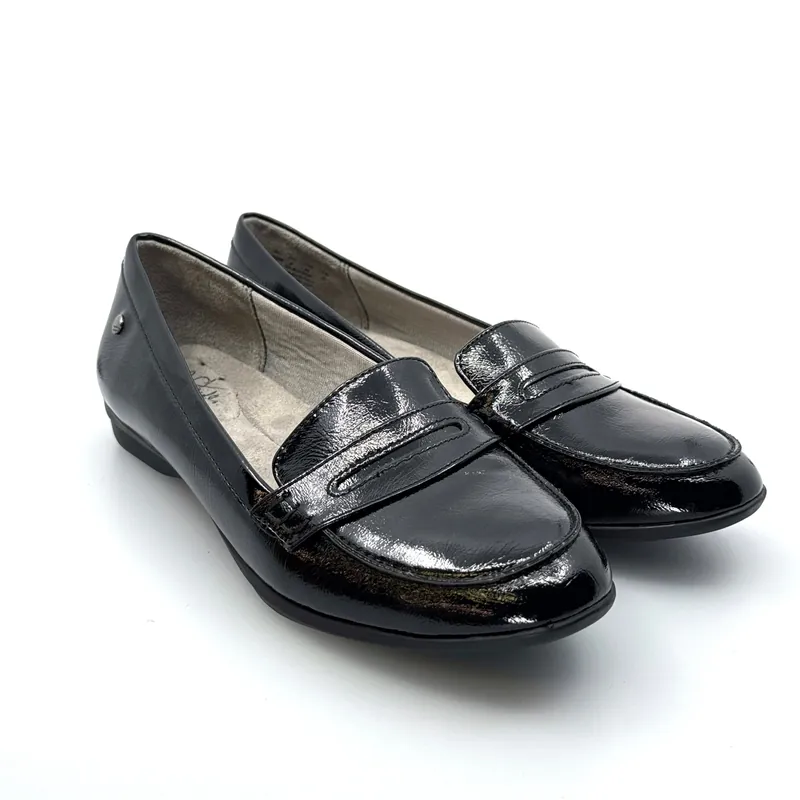 LifeStride | Womens Patent Leather Loafers | Color: Black | Size: 10M | EUC