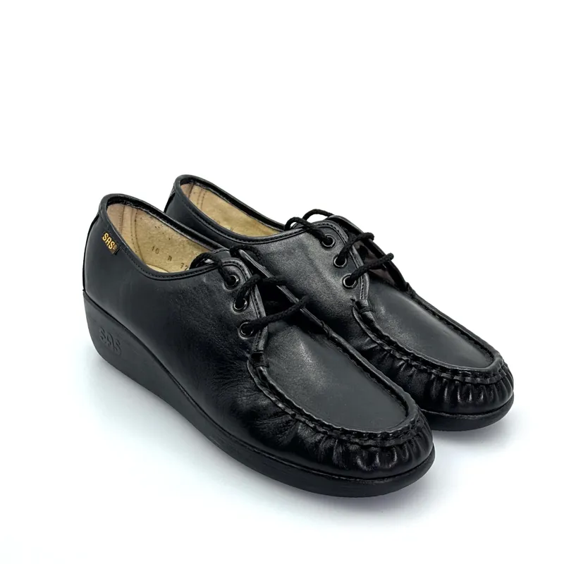 SAS | Womens Bounce Wedge Loafers | Color: Black | Size: 10N | EUC