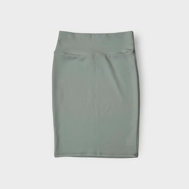 LuLaRoe Cassie Pencil Skirt | S (6-8) | Pale Blue Solid | NWT