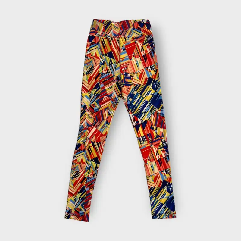LuLaRoe Juniors Leggings | Tween (00-0) | Vibrant Abstract Pattern | Buttery Soft | New
