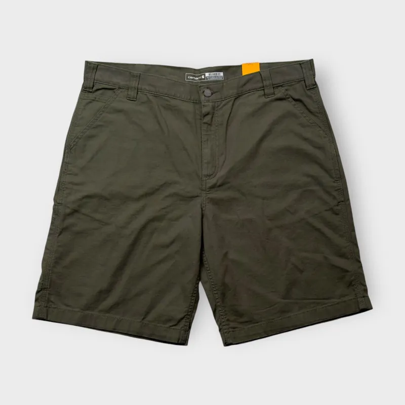 Carhartt Work Shorts - Mens Rugged Flex Canvas | 38 | Army Green | New with Tags