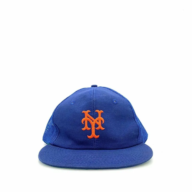 Nostalgic Drew Pearson New York Mets Snapback Trucker Hat - OSFA Blue