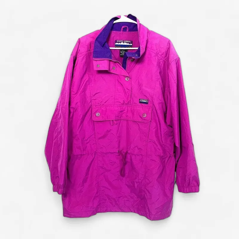 White Sierra Women's Purple Anorak Ski Jacket - Size Large - Winter Snow Coat