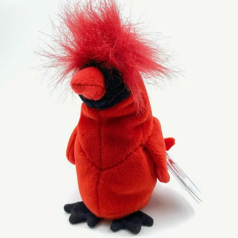 Ty Original Beanie Babies Mac The Cardinal Plush Toy 1998 Excellent Cond. Vintage