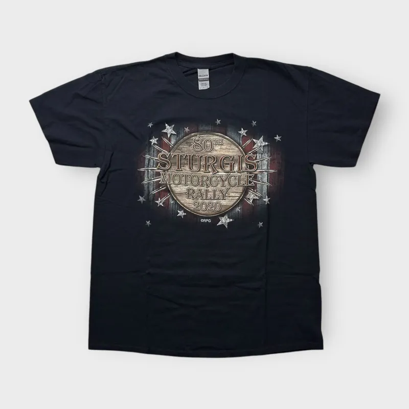 80th Sturgis Motorcycle Rally 2020 Men's T-Shirt - Black - Size L