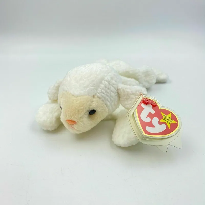 Ty Original Beanie Babies Fleece The Sheep Plush Toy 1996 Excellent Cond.