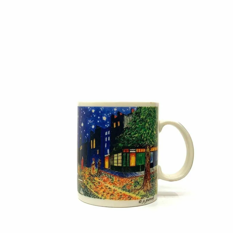 Exquisite Starbucks J. Burrows Terrace At Night Ceramic Coffee Cup 14 fl oz