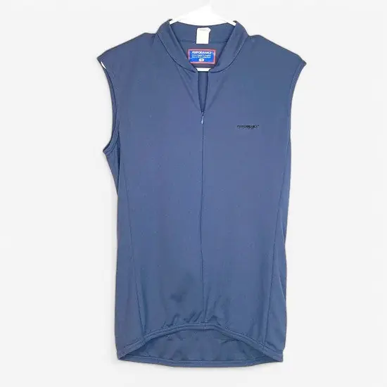 Performance Technical Wear Women's Size M Blue Sleeveless Cycling Shirt - Technical Performance