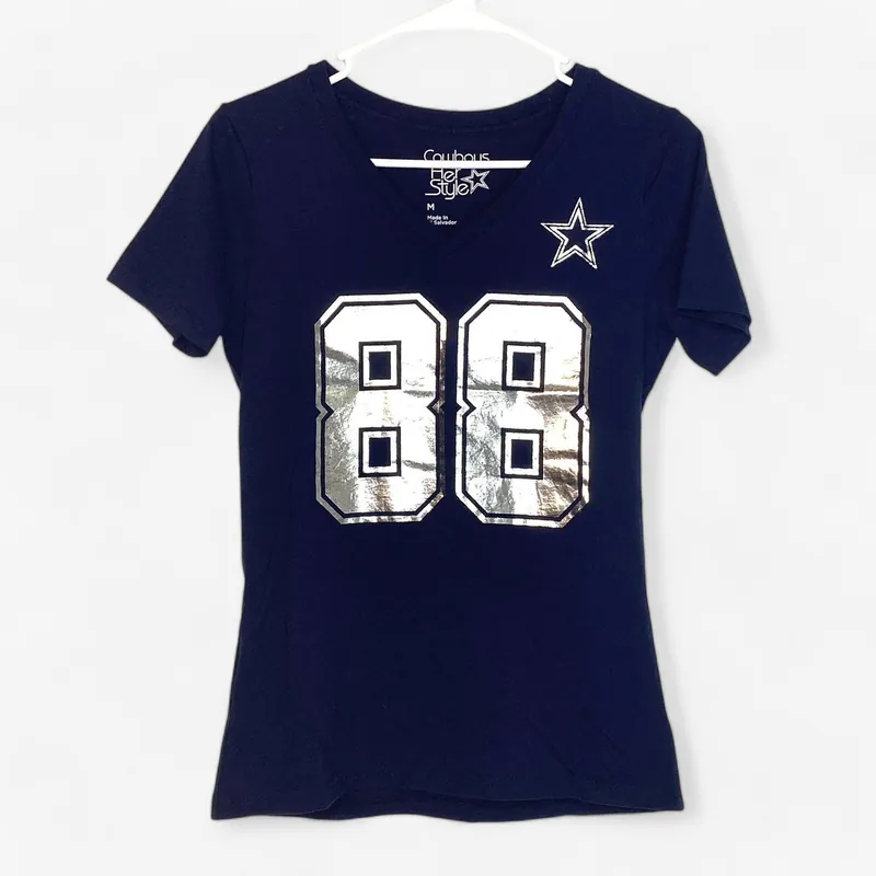 Cowboys Her Style Women's Blue Dallas Cowboys T-Shirt - Size M
