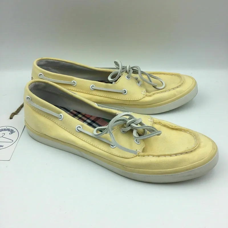 Sperry Top Sider Womens Shoes Size 9 Light Yellow with Memory Foam Insoles - Sperry Top-Sider