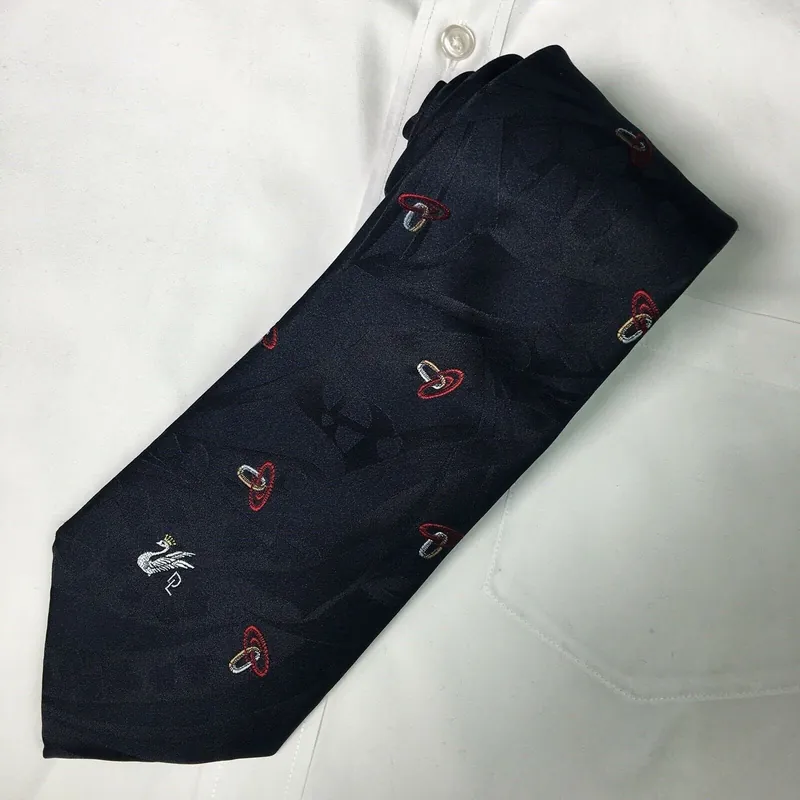 Don Loper Beverley Hills Mens Deep Blue Patterned Polyester/Silk Neck Tie