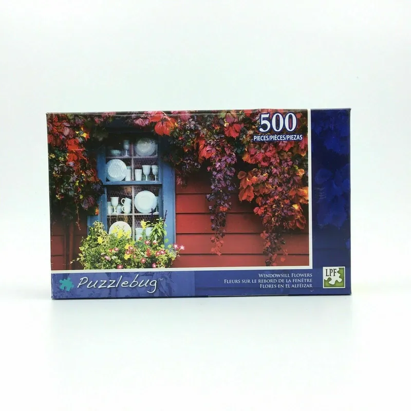 Puzzlebug ‘Windowsill Flowers’ Jigsaw Puzzle | 500 Piece | Multi-Color | NIB