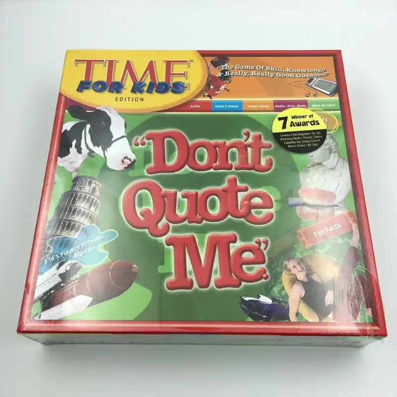Dont Quote Me TIME FOR KIDS EDITION 2007 NIB - Wiggles