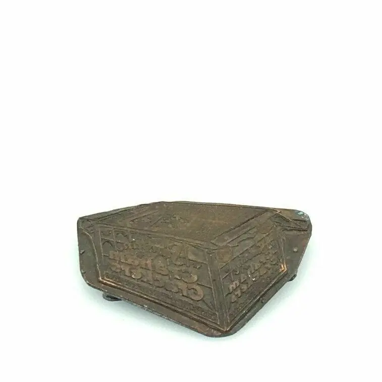 Vintage Advertising Metal Printing Block Plate “SUNSHINE GRAHAM CRACKERS” - Unmarked